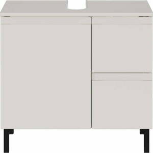Kremowa niska szafka pod umywalkę 60x56 cm Salinas – Germania obraz