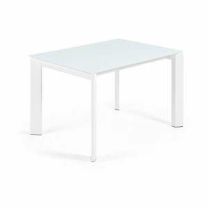 Rozkładany stół z dodatkowym blatem ze szklanym blatem 80x120 cm Axis – Kave Home obraz