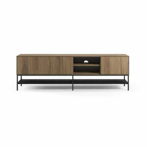 Szafka pod TV w dekorze dębu w naturalnym kolorze 180x55x35 cm Amira – Marckeric obraz