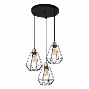 Czarna metalowa lampa wisząca Primo – Candellux Lighting obraz