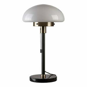 Czarna lampa stołowa ze szklanym kloszem (wysokość 55 cm) Lamia – GTV obraz