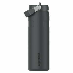 Czarny termos 700 ml The IceFlow™ Bottle Flip Straw 2.0 Black – Stanley obraz