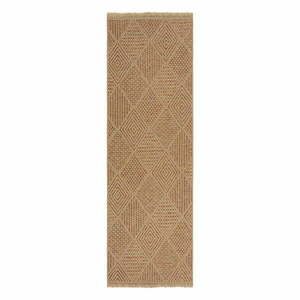 Chodnik odpowiedni na zewnątrz w naturalnym kolorze 80x230 cm Nora Diamond – Flair Rugs obraz