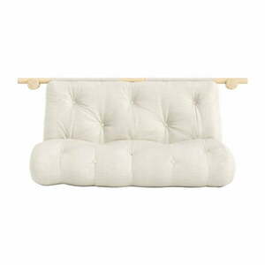 Lniana rozkładana sofa w naturalnym kolorze 135 cm Hooked – Karup Design obraz