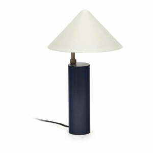 Ciemnoniebieska lampa stołowa z metalowym kloszem (wysokość 42 cm) Shiva – Kave Home obraz