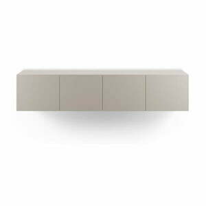 Kremowa szafka pod TV 180x38x35 cm Daroca – Marckeric obraz