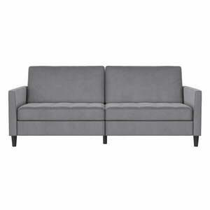 Jasnoszara aksamitna sofa 207 cm Presley – Støraa obraz