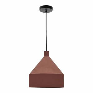 Lampa wisząca w kolorze terakoty z metalowym kloszem ø 30 cm Peralta – Kave Home obraz