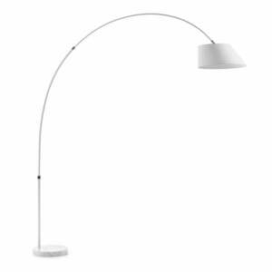 Biała lampa stojąca z tekstylnym kloszem (wysokość 189 cm) May – Kave Home obraz