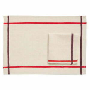 Maty stołowe z mieszanki lnu zestaw 2 szt. 35x50 cm Delma – Kave Home obraz