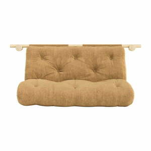 Jasnobrązowa sztruksowa rozkładana sofa 135 cm Hooked – Karup Design obraz