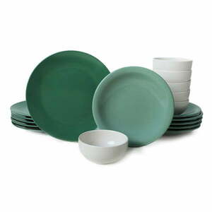 Ceramiczny zestaw talerzy 18 szt. – Hermia obraz