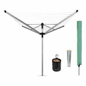 Ogrodowa suszarka na pranie w kolorze srebra 50 m Lift-o-Matic Advance – Brabantia obraz