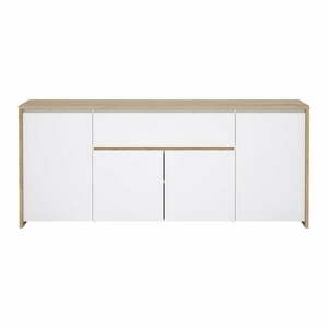 Biało-naturalna komoda w dekorze dębu 197x84x48 cm Next – Tvilum obraz