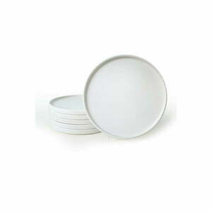 Białe ceramiczne talerze zestaw 6 szt. ø 27 cm – Hermia obraz