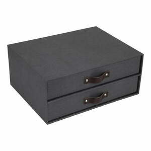 Kartonowy organizer z szufladką Birger Canvas Paper Laminate – Bigso obraz