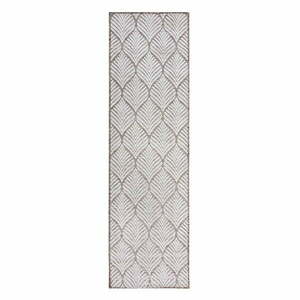 Dywan odpowiedni na zewnątrz w kolorze kości słoniowej 66x230 cm Elm Leaf – Flair Rugs obraz