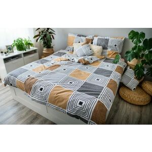 Komplet 1+1+1 pościeli bawełnianej, KWADRAT obraz