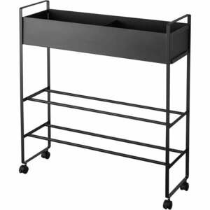 Czarna metalowa dziecięca szafka na buty 74, 5x74, 5x22 cm Tower – YAMAZAKI obraz