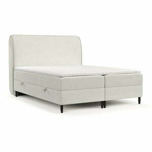 Kremowe łóżko boxspring ze schowkiem 180x200 cm Melba – Maison de Rêve obraz
