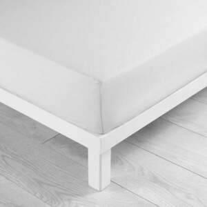 Białe prześcieradło z mikrowłókna z gumką 90x190 cm Oscar – douceur d'intérieur obraz