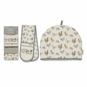Zestaw ścierek, rękawicy kuchennej i ocieplacza na dzbanek 5 szt. Country Animals – Cooksmart ® obraz