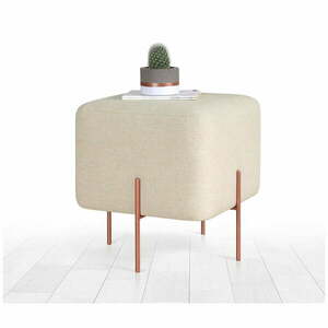 Kremowy puf Copper – Artie obraz