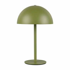Zielona lampa stołowa LED z metalowym kloszem (wysokość 21 cm) Munoz – Trio obraz