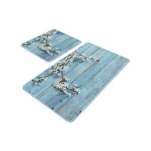 Niebieskie dywaniki łazienkowe zestaw 2 szt. 60x100 cm – Mila Home obraz