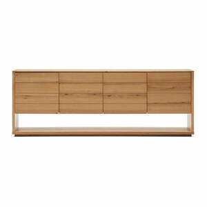 Niska komoda w dekorze dębu 200x74 cm Alguema – Kave Home obraz