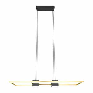 Lampa wisząca LED w czarno-złotym kolorze ze zdalnym sterowaniem i ściemniaczem Albany – Trio obraz