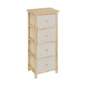 Wysoka komoda z litego drewna paulowni 34x78 cm – Casa Selección obraz