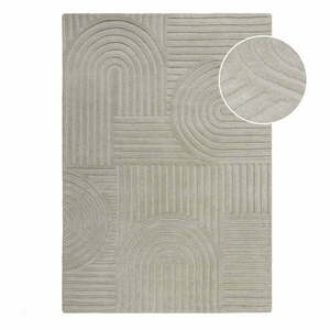 Szary dywan wełniany Flair Rugs Zen Garden, 160x230 cm obraz