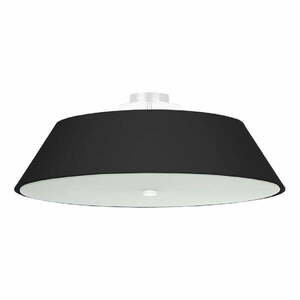 Czarna lampa sufitowa ze szklanym kloszem ø 60 cm Hektor – Nice Lamps obraz