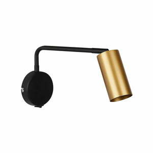 Metalowy kinkiet w czarno-złotym kolorze Tina – Candellux Lighting obraz
