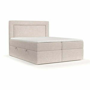 Beżowe łóżko boxspring ze schowkiem 160x200 cm Imagine – Maison de Rêve obraz