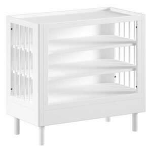 Biała komoda dziecięca z litego drewna bukowego z przewijakiem 100x95x55 cm Forrest – Vipack obraz