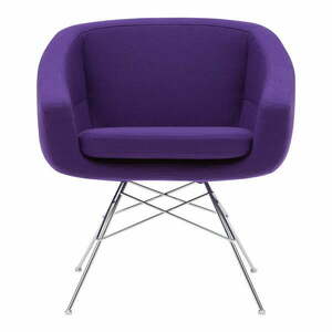 Ciemnofioletowy fotel Softline Aiko obraz