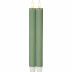 Świeczki LED zestaw 2 szt. (wys. 25 cm) Flamme Stripe – Star Trading obraz