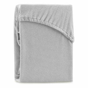 Jasnoszare prześcieradło frotte z gumką 120x200 cm Ruby – Restilo obraz
