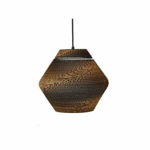 Brązowa lampa sufitowa ø 30 cm Alk – Villa Collection obraz