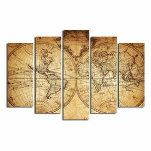 Obraz wieloczęściowy Big Map Of The World, 105x70 cm obraz