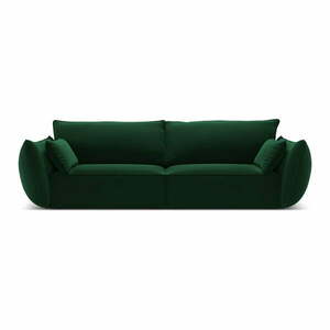 Ciemnozielona aksamitna sofa 208 cm Vanda – Mazzini Sofas obraz