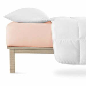 Jasnoróżowe dżersejowe prześcieradło z gumką 140x200 cm Boxspring – Andrea Simone obraz