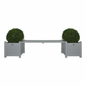 Szara drewniana ławka ogrodowa – Esschert Design obraz