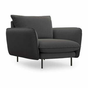 Ciemnoszary fotel Cosmopolitan Design Vienna obraz