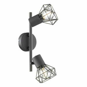 Czarna lampa punktowa 8x25 cm Ran – Fischer & Honsel obraz