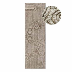 Beżowy chodnik 80x240 cm Chappe Beige – Elle Decoration obraz