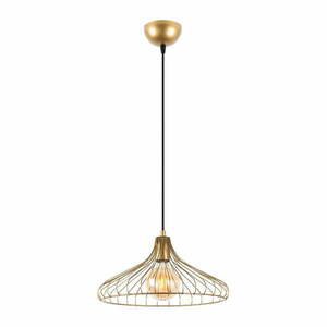 Lampa wisząca w kolorze złota z metalowym kloszem ø 36 cm Depay – Opviq lights obraz