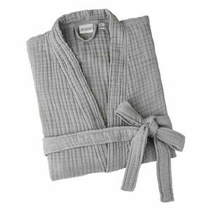 Szary szlafrok muślinowy w rozmiarze S/M Kimono – Foutastic obraz